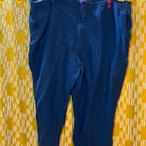 Navy Blue Cubavera linen pants.